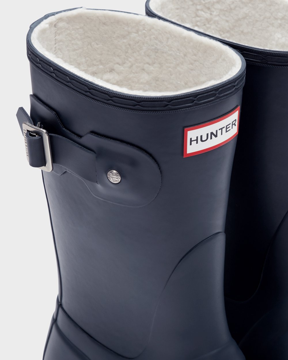 Hunter Kısa Yağmur Çizmesi Bayan Lacivert - Original Insulated - Türkiye BN3650972